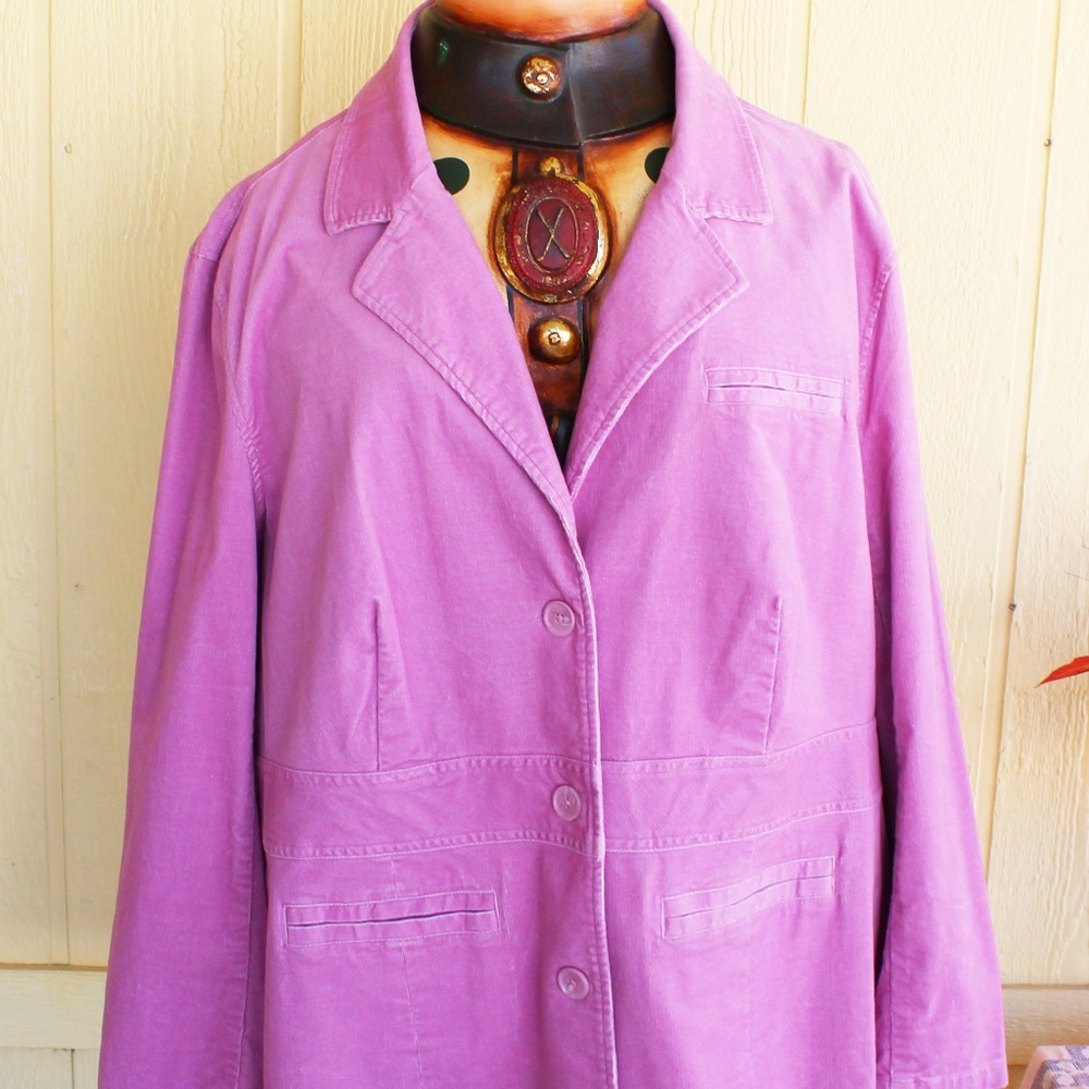 Faded Glory  Pink Corduroy Jacket  Size 26W/28W